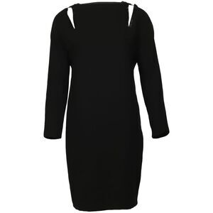 Jean Paul Gaultier Shoulder Cutout Dress in Black Triacetate